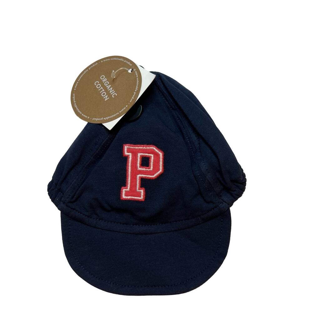 Polarn‎ O. Pyret Organic Cotton Navy Baby Hat 1-4 Month New